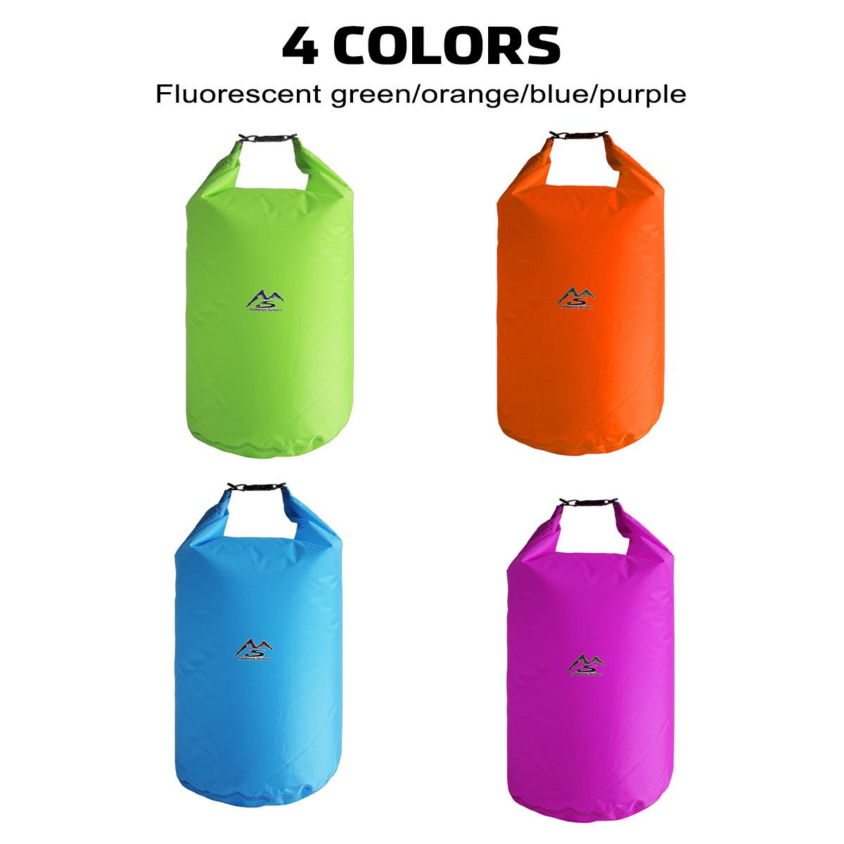 5l sacs de natation portables, sac étanche, sac de rangement, sac pour camping en plein air, randonnée, natation, trekking, navigation de plaisance