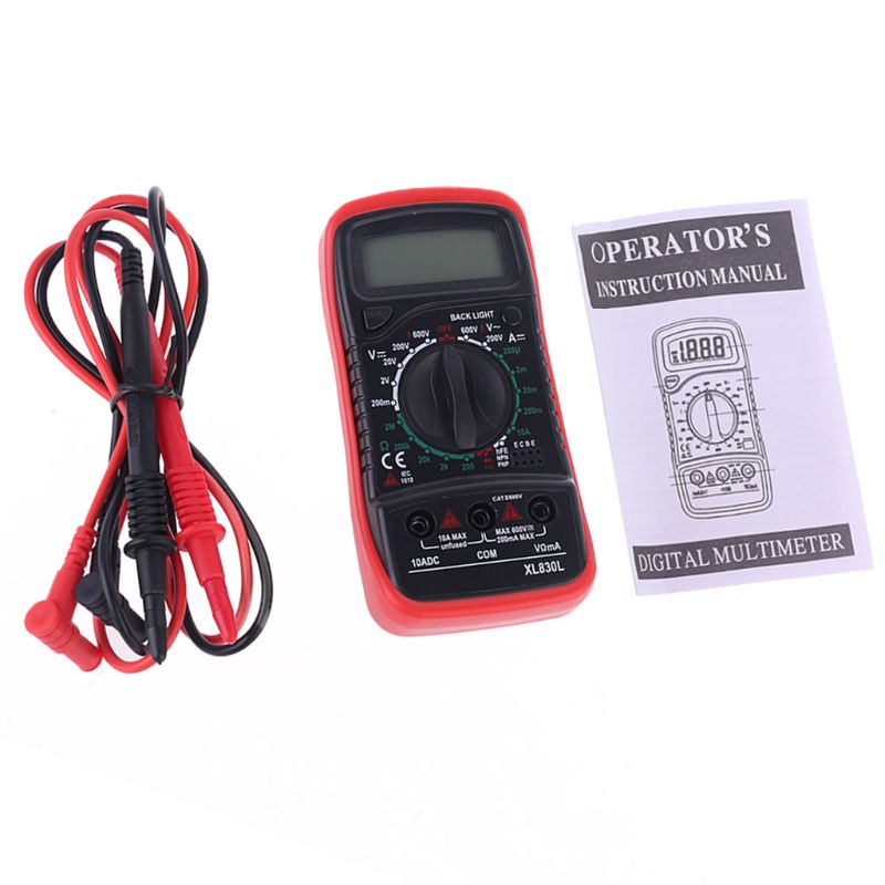 8301 Digital Hand Held Multimeter Measuring DC AC Voltage Resistance Current 199 D2TD