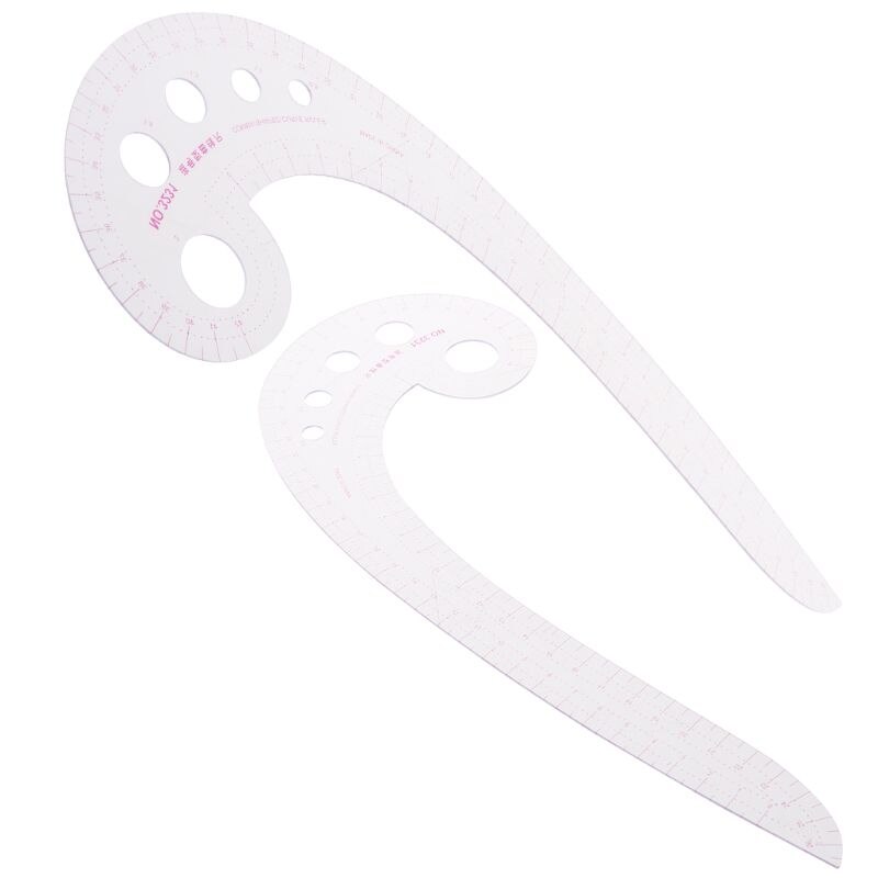 Sewing Ruler Comma Shaped French Curve Plastic Tailor Drawing Craft Tool DIY R9UC