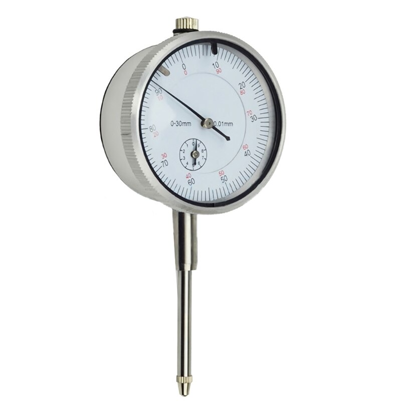 Medidor de indicador de esfera de 0 a 30mm/0,01mm, con Lug, instrumento de medida preciso, herramienta micrométrica