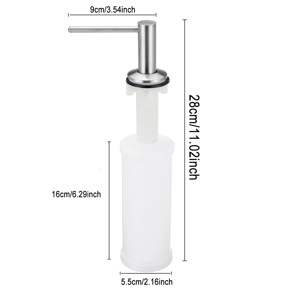 Aanrecht Zeepdispenser Rvs Badkamer Zeepdispenser Handmatig Op Handwas Zeepdispenser