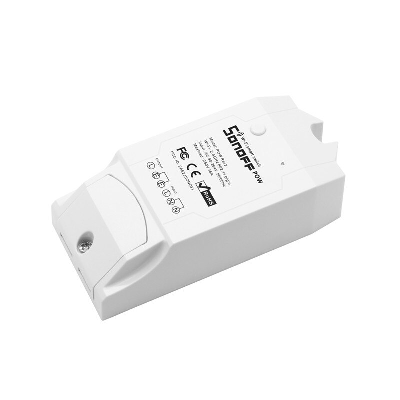 Sonoff Pow R2 16A Wifi Smart Switch With Higher Accuracy Monitor Energy Usage Smart Home Power Measuring Works With Google Home