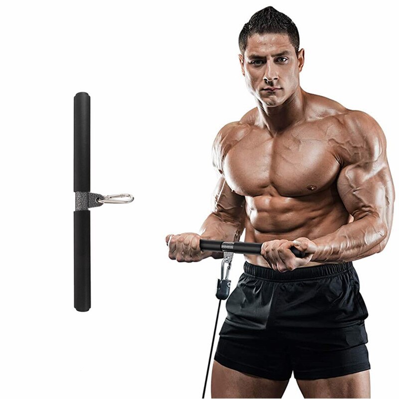 Diy Geïntegreerde Fitness Straight Bar Biceps Pull Bar Accessoires Voor Home Gym Servo Duwstang Afdichting Om Roer Veiligheid Gesp