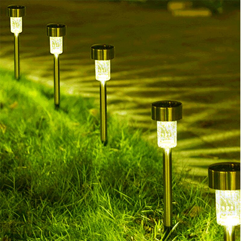 Solar LED Light Outdoor Solar Light Waterproof Landscape Lighting Led Lights for Pathway Patio Yard Lawn Garden Decoration Lamp: Warm / 4Pcs