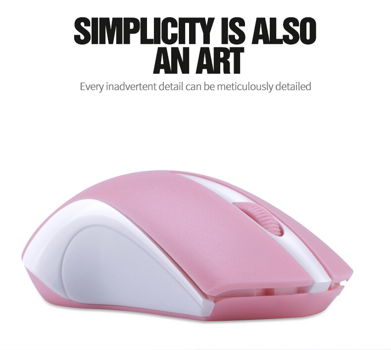 Wireless Notebook Mouse Small 2.4GHz Wireless Mouse With USB Receiver 1200 DPI Gaming Mouse For Computer PC Laptop