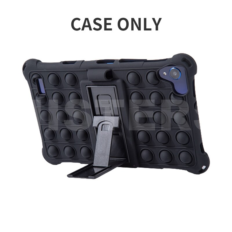 Pro Samsung Galaxis Tab A8 SM-T290 SM-T295 8.0" Tablette PC Sanft Shockproof Silizium Startseite Fall mit Rückseite Kickstand: Frau-BK