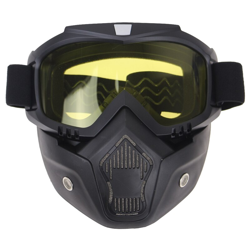 6 Kleur Beschikbaar Helm Masker 3/4 Open Gezicht Helm Gemonteerd Goggle Masker Multi Fucntion Helm Glas