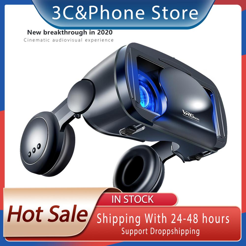 Immersion VR Glasses Full-screen Blue Coated Lens Durable Virtual Reality Glasses With Headset For 5 To 7 Inches Smartphone