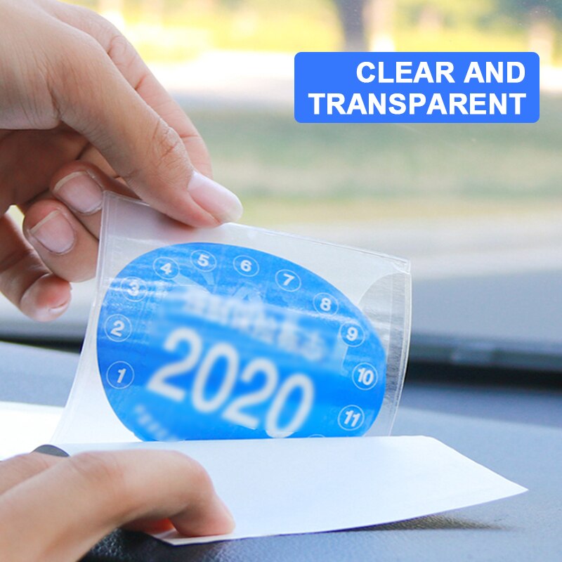 Car sticker Car free tear-proof bag annual inspection sticker glass annual inspection car inspection film sign car accessories