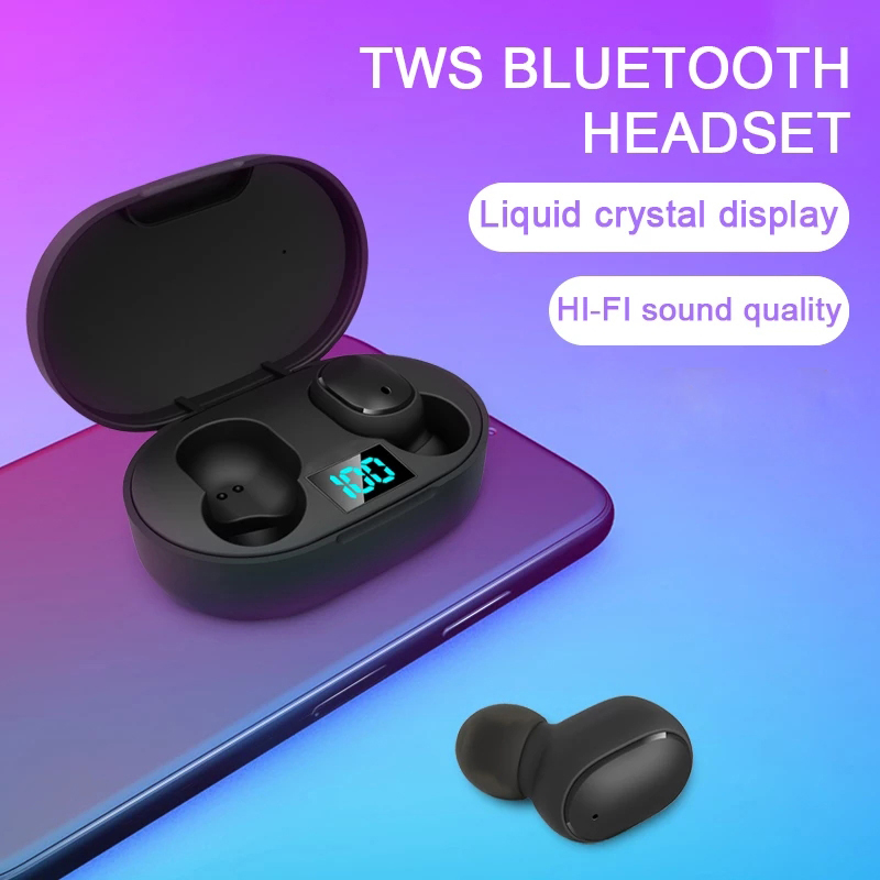 TWS Draadloze hoofdtelefoon Bluetooth-oortelefoonbediening Sportheadset Waterdichte microfoon Muziekoortelefoon Werk op alle smartphones