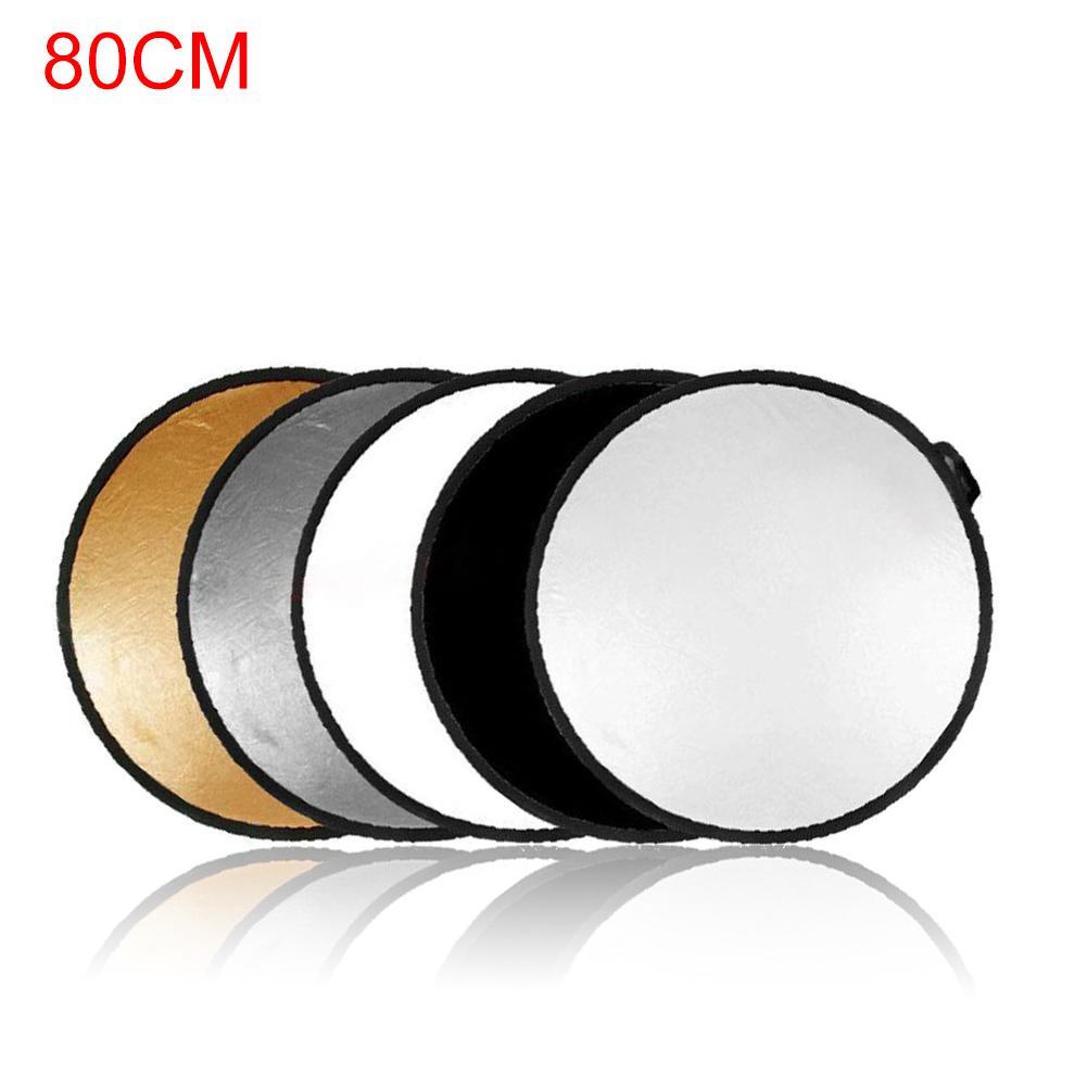 Opvouwbare Inklapbare Light Reflector Camera Accessoires Foto Ronde Inklapbare Disc Panel Reflector Diffuser: Blauw