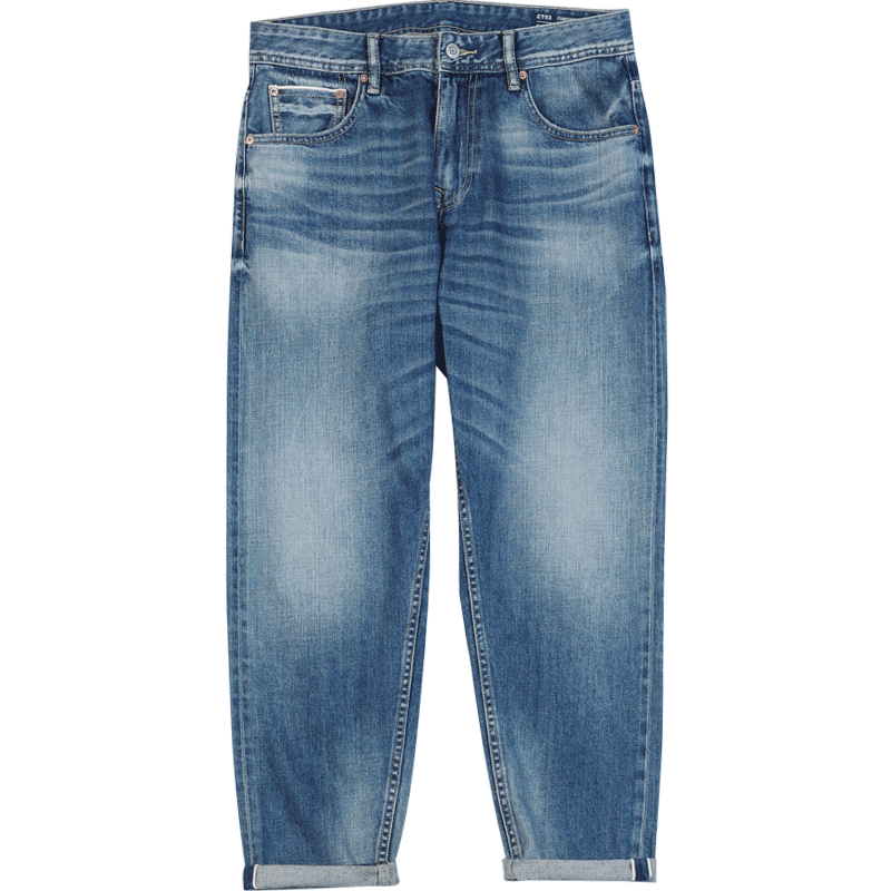SIMWOOD primavera Jeans nuevos hombres cómodos Selvage Denim Pantalones de talla grande Casual tobillo longitud pantalones SK120191