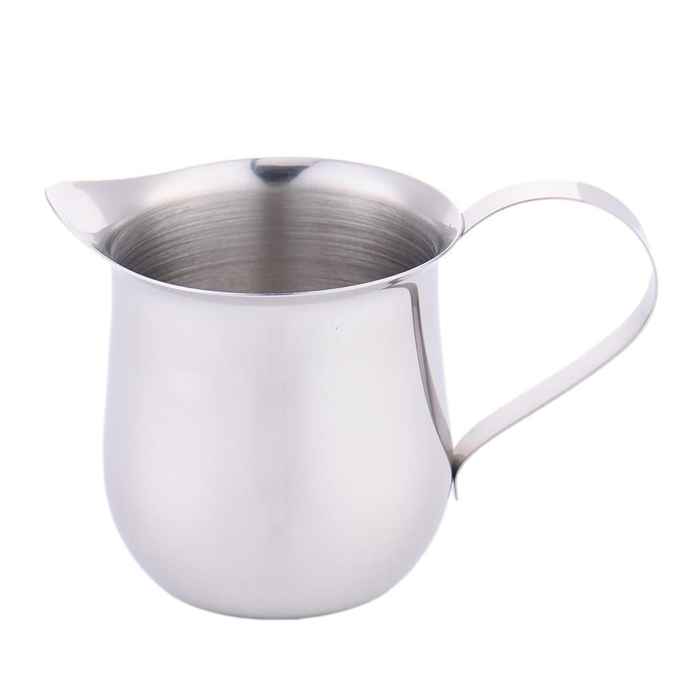 4 storlek kaffe & mjölkkruka & sås juice burk & karamell & kondenserad mjölk honung kopp prylar rostfritt stål trumform kopp: 60ml