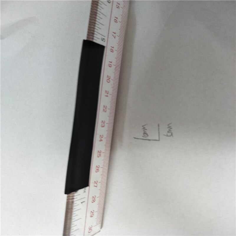U kanal gummi kant kant trim strip forsegling bil beskyttelse 10 x 5mm åbning diy fleksible dør vinduer lyd støvtæt 10m