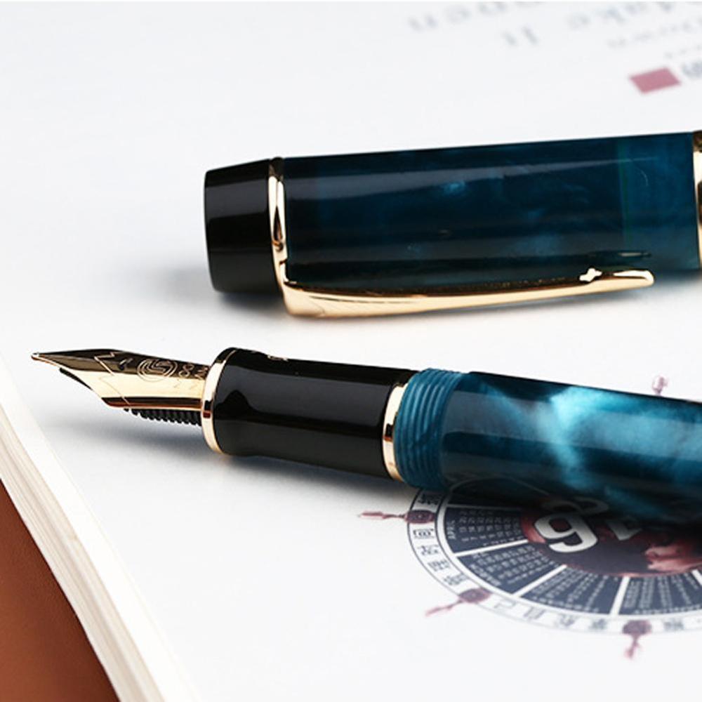 Moonman  m600s checkerboard vulpen iridium fijne flexibele penpunt 0.5mm uitstekende kantoorpen