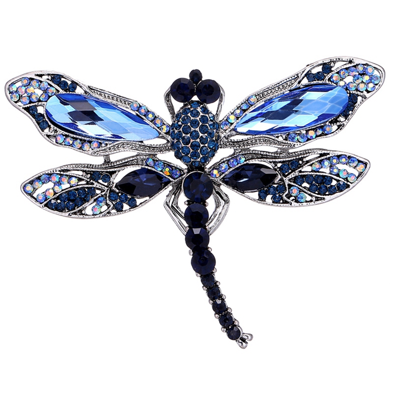 Vintage Dragonfly Broches Voor Vrouwen Grote Insect Broche Pins Jurk Jas Accessoires Leuke Sieraden