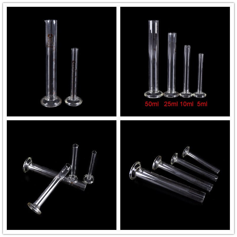5Ml Afgestudeerd Glazen Meten Cilinder Chemie Laboratorium Meten