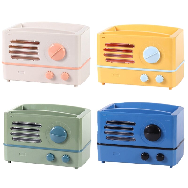 Radio Shape Toilet Paper Holder Waterproof Wall Mounted Roll Paper Tube Storage Box Tray Dispenser Shelf Bathroom