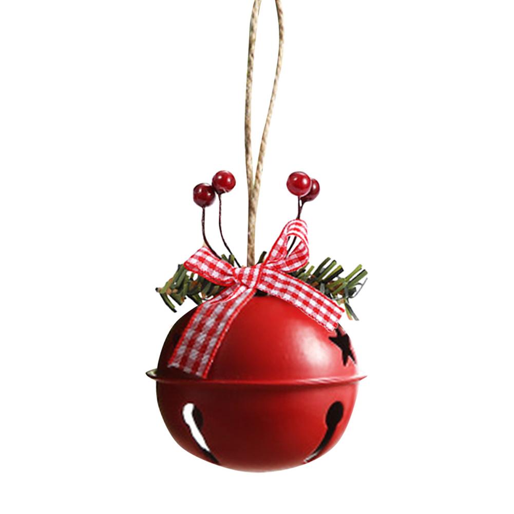 Campana de Navidad clásica de Metal, adorno para colgar del árbol, colgante para mesas, oficinas, dormitorios y fiestas: 02