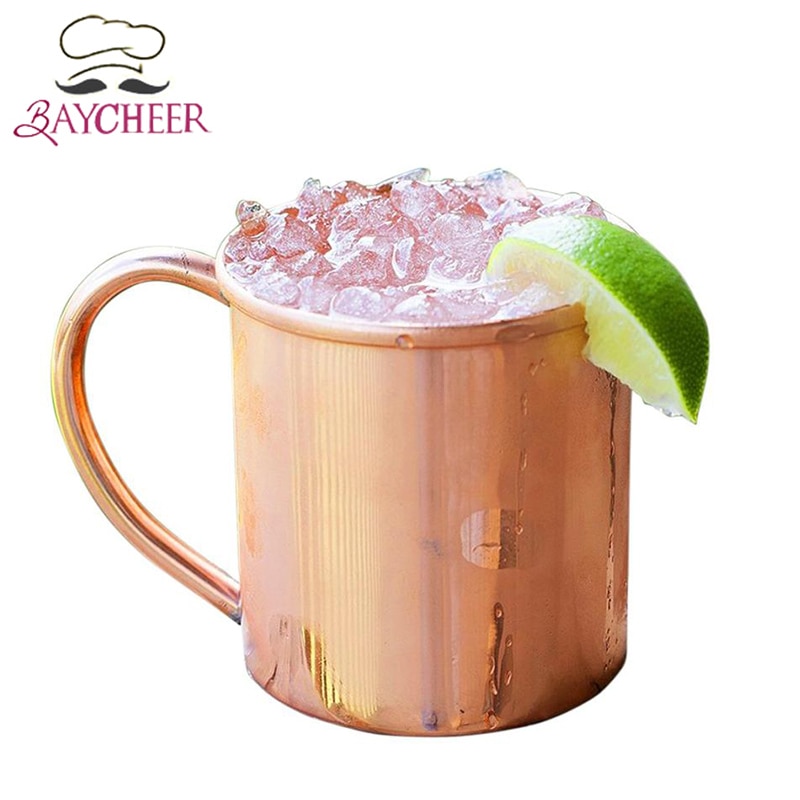 16oz rene kobber krus moscow mule holdbare kobberagtige øl krus kaffe krus mælk kop kobber cocktail whisky glas drinkware