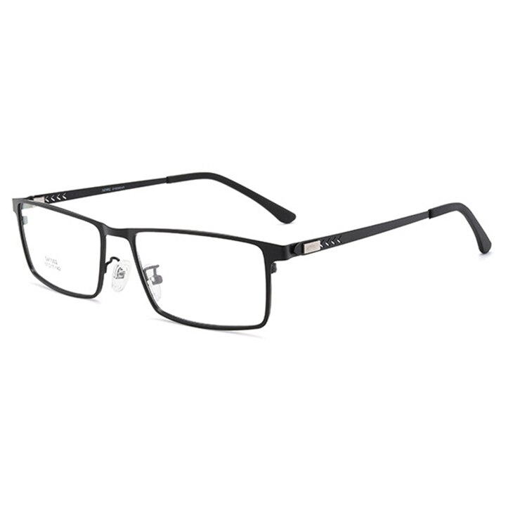 Ultralight Metal Optical Glasses Frames for Myopia &Hyperopia ,Spring Hinge Prescription Eyewear Glasses Frame: Black