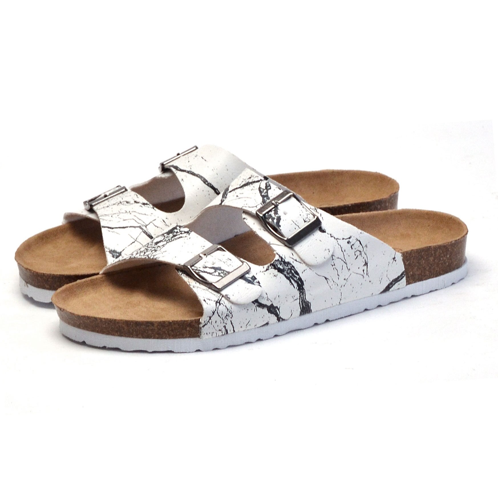 Whoholl män sommar strandskor fritid kork tofflor par flip flops bekväma skor unisex plus storlek 36-45: 1 / 7