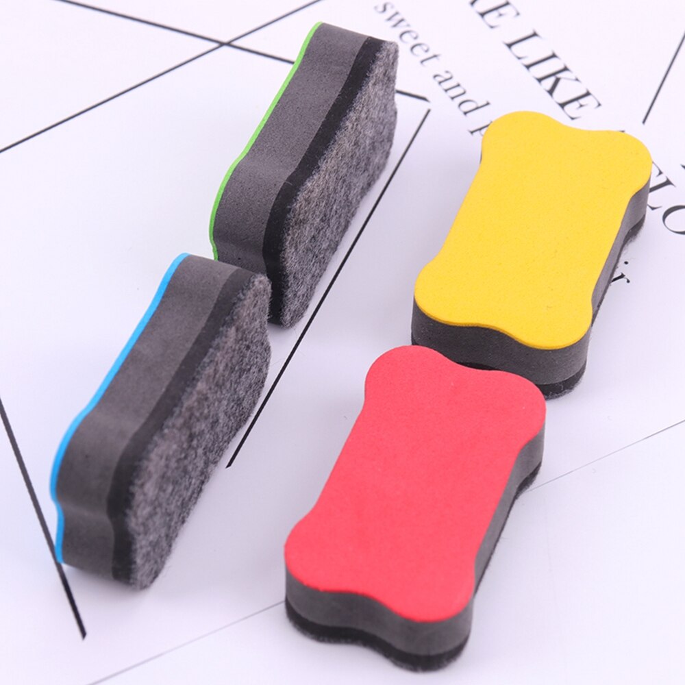 1 PC Cartoon Bone Blackboard Eraser Magnetic White Board Erasers School Office Whiteboard Marker Cleaner School Sup