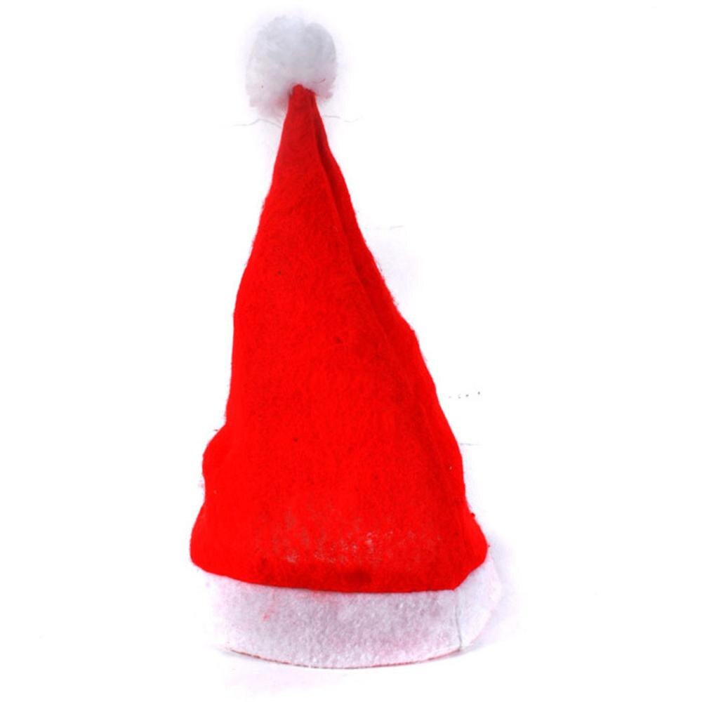 5PC Adult Unisex Adult Xmas Red Cap Santa Novelty Hat for Christmas Party Hat #@