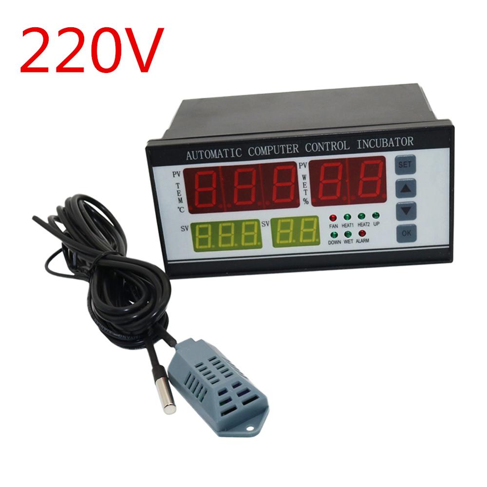 110V/220V XM-18 Incubator Controller Multifunctional Automatic Temperature and Humidity Controling Thermostat: 220V
