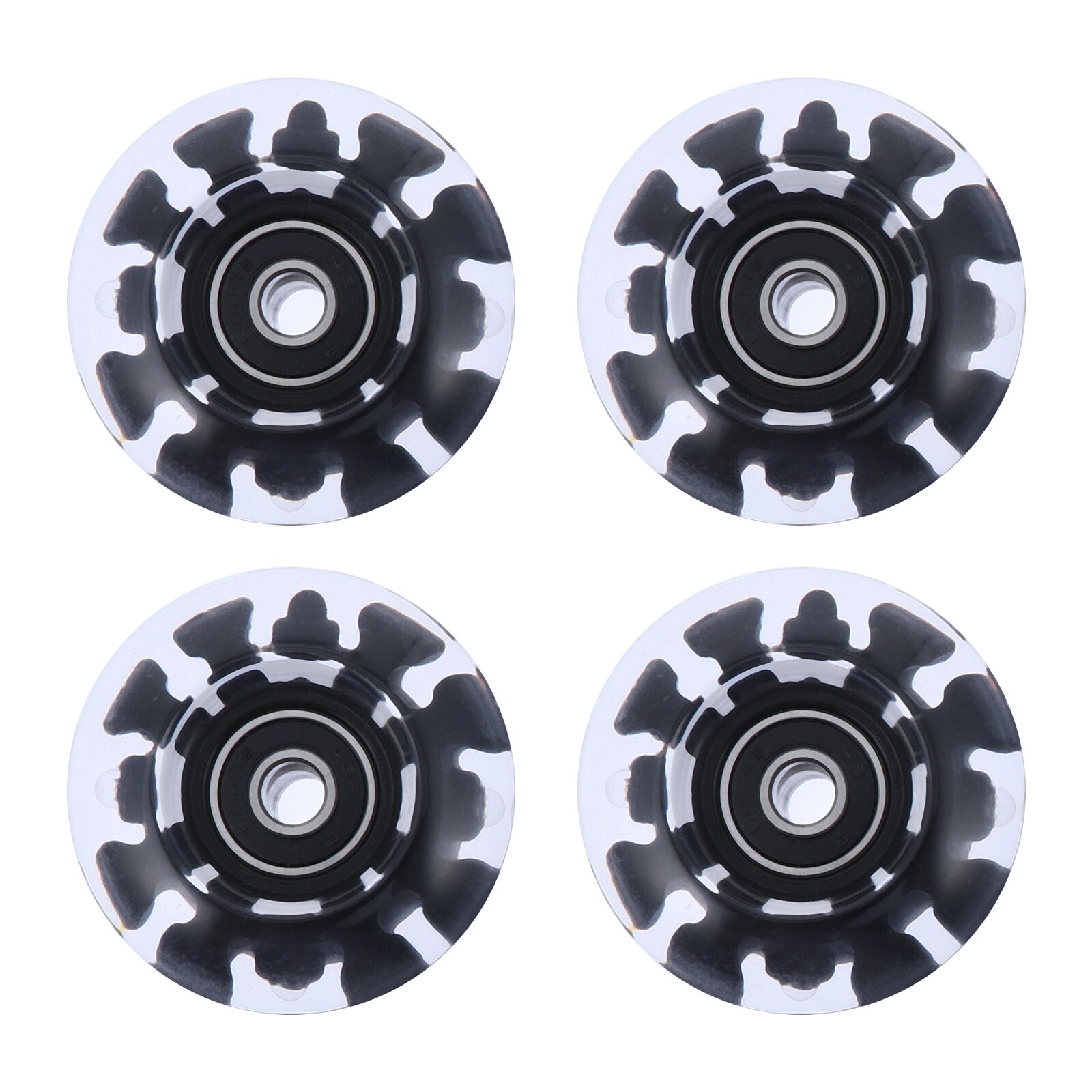 4pcs Luminous Roller Skate Wheels Light Up Wheels Roller Skates Accessories: color 1