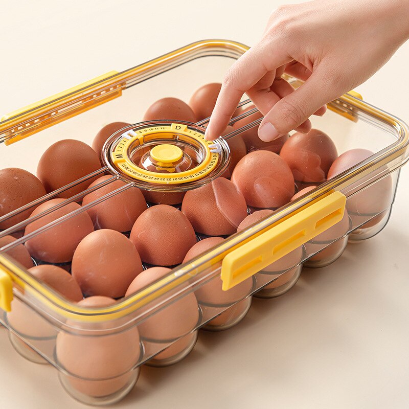 Egg Storage Box Kitchen Drawer Type Egg Storage Box Refrigerator Storage Box Fresh Keeping Box Dumpling Box Household Eggs Holde