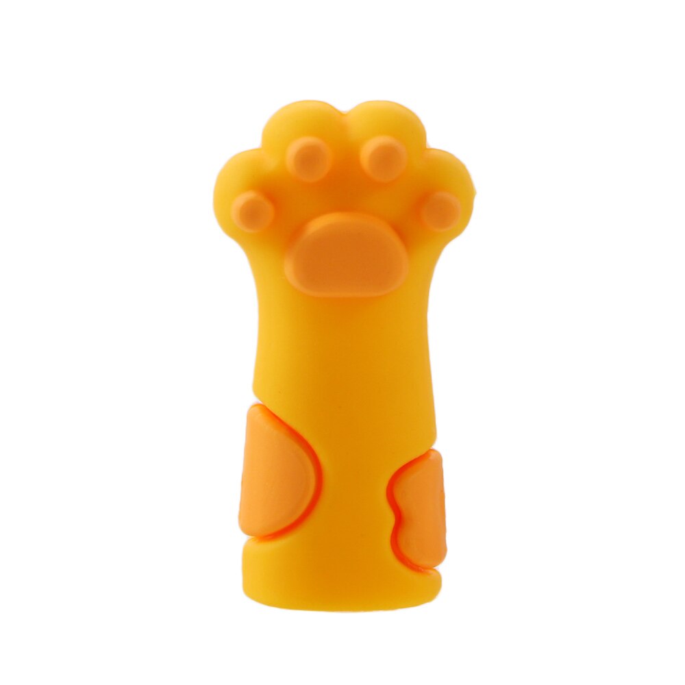 1Pcs Plastic Nipper Cover Protective Sleeve for Nail Cuticle Scissors Manicure Pedicure Tools Dead Skin Tweezers Cap: yellow