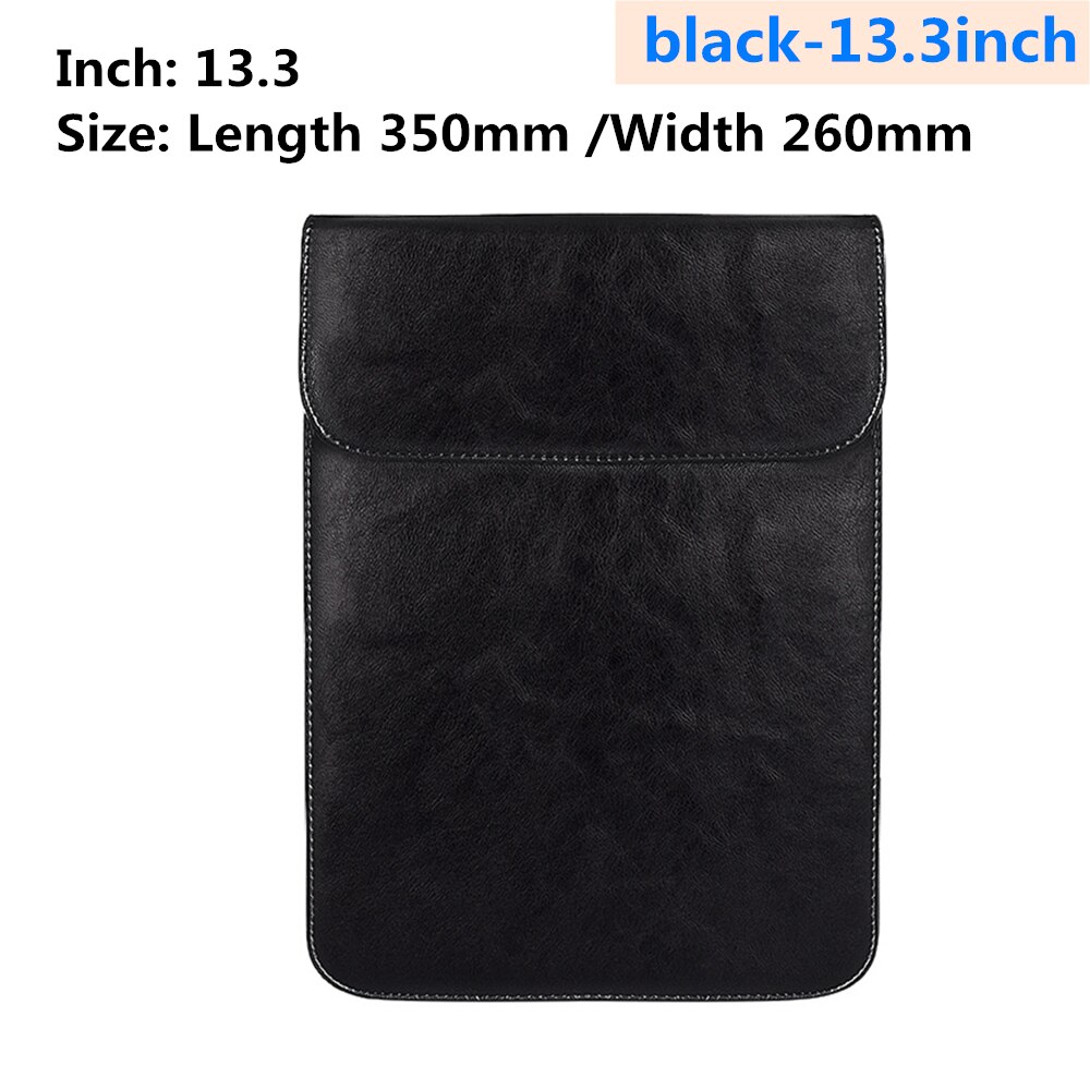 Mouse Pad Notebook Case for Apple Macbook Huawei pro 13.3 15.4 inch Millet Protective leather case Notebook liner package: black-13.3inch