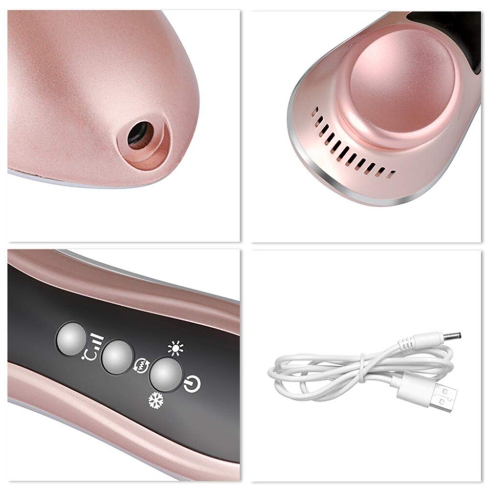 Verwarmde Koude Oog Massager Wand Vibrerende Massage Elektrische Wand Voor Donkere Kringen En Wallen Oplaadbare Anti Rimpel Pen