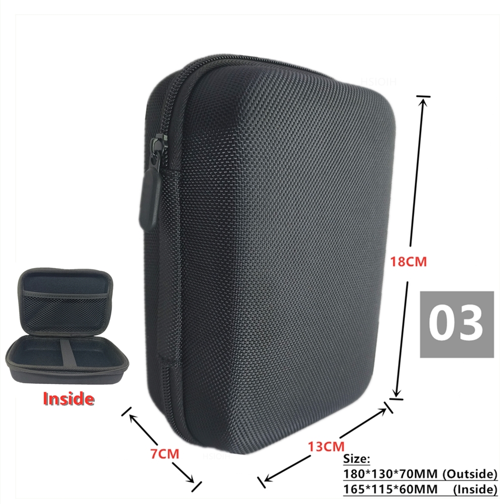 Digital Multimeter Bag Tool Storage Bags for Electronic Accessories Shockproof Bag EVA Box Case Earphone Data Cable Storage Bag: Colored