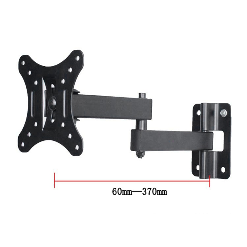 10 Inch-27 Inch Retractable TV Wall Mount Bracket Loading 15Kg Full Motion Bracket Mount for Flat Screen Up To 100X100Mm