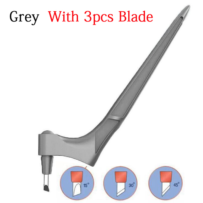 360 Rotating Craft Cutting Tools Blade Paper-Cutter 3 Replace Blade Craft Cutting Knife DIY Art Wear-Resisting Art Cutting Tool: Grey