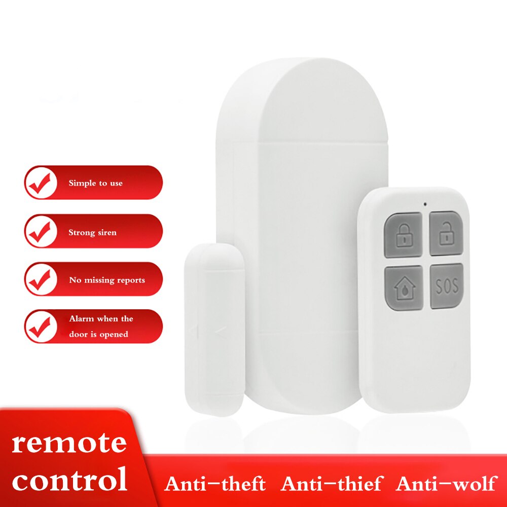 Thuis Inbreker Alarmsysteem Motion Detector 130db Beveiliging Alarm Sensor Punch-Gratis Security Alarm Chime Batterij Aangedreven
