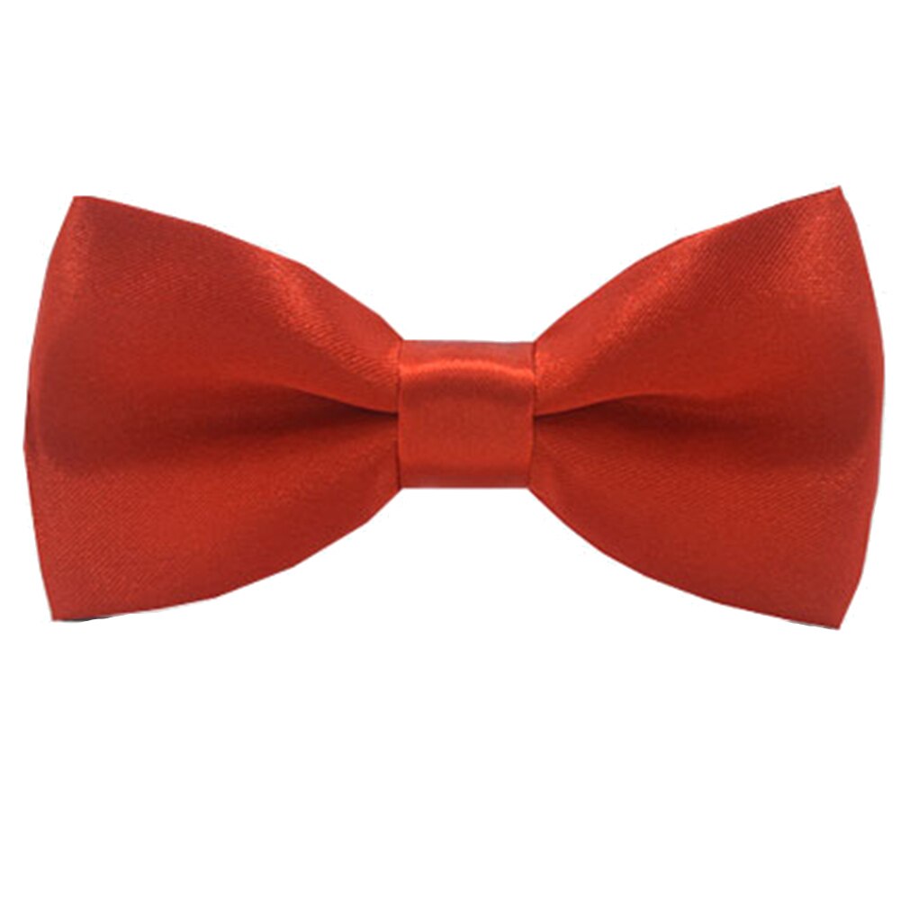 Baby kinderstropdas effen kleur verstelbare stropdas strik feest fotografie rekwisieten elastische kleurrijke vlinder satijnen feest accessoire: Rood