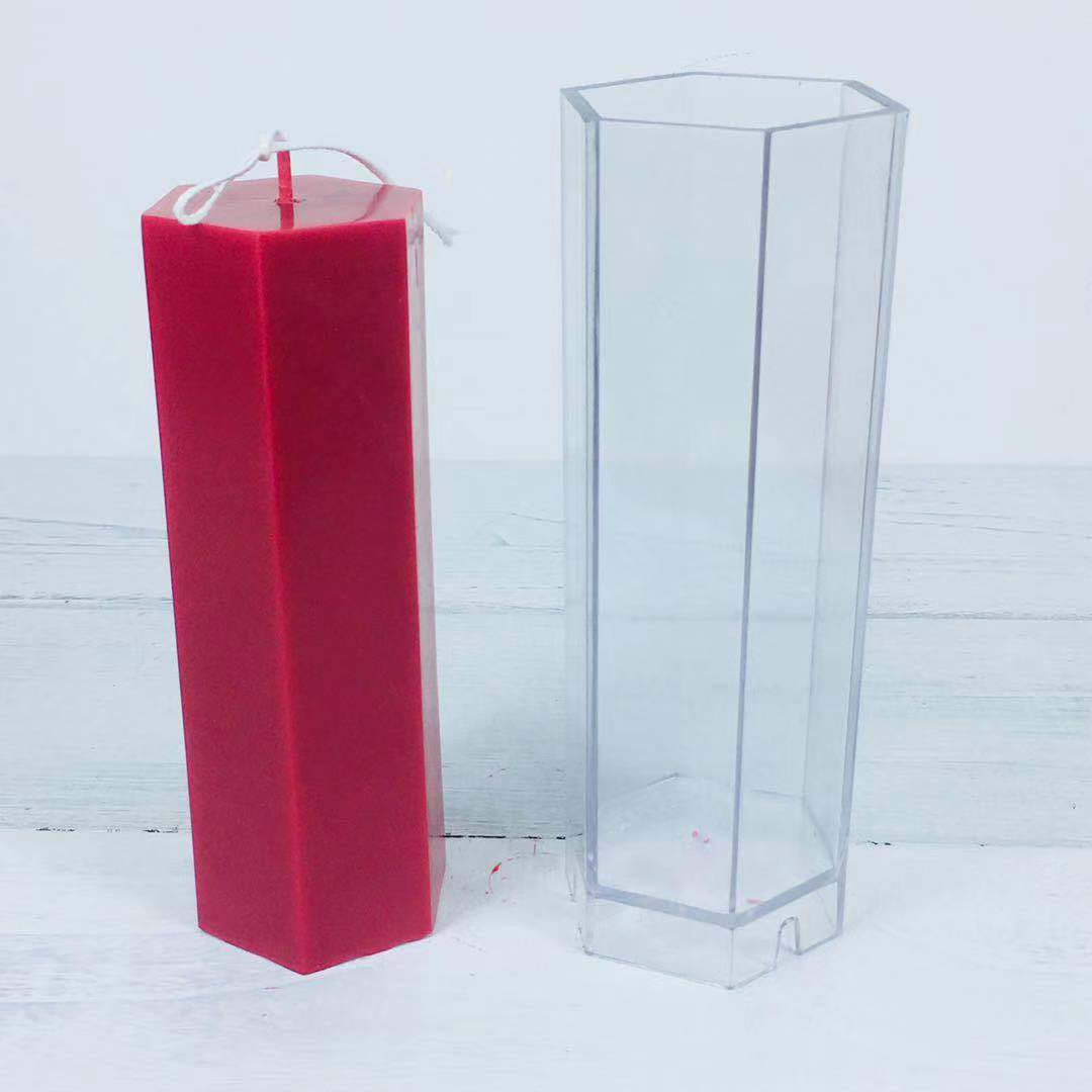 MILIVIXAY moules à bougies en plastique | 1 pièces, moules à bougies pour la fabrication de bougies, pilier/carré/cylindre/boule, artisanat Bougie: 11