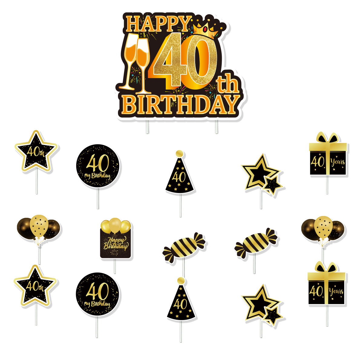 Happy Birthday 40 Year Old Disposable Tableware Black Gold Plate Tablecloth Banner For 40th Birthday Party Decorations Supplies: MINT GREEN