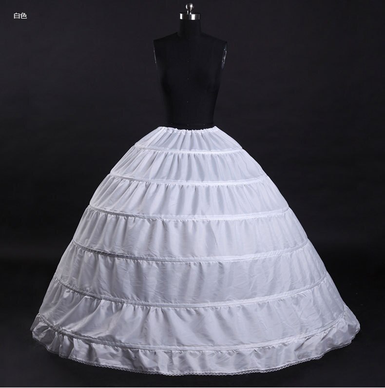Conjunto de 6 aros para vestido de boda, conjunto de 6 aros para vestido de novia, con falda interior de crinolina, accesorios de boda