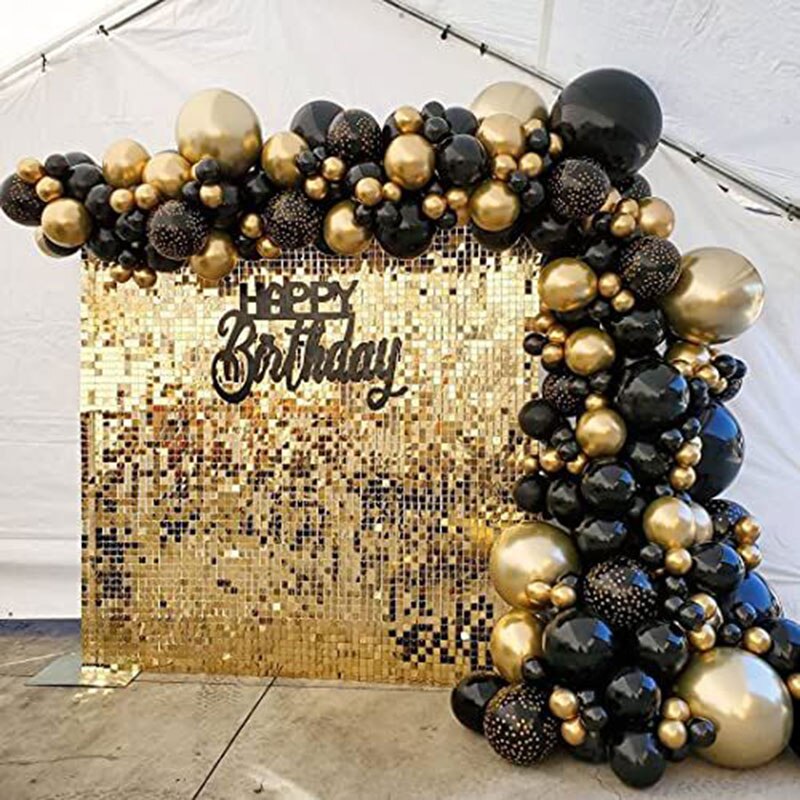 1*2M Glitter Sequin Backdrop Curtain for Wedding Party Decor rose gold Foil Tinsel Curtain Baby Shower Birthday Party Background