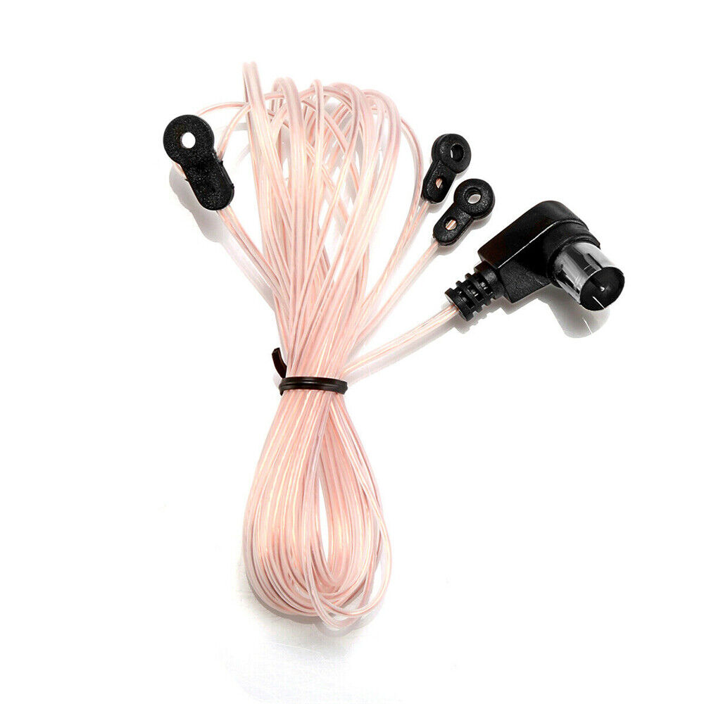 FM Antenna 75 Ohm F Type Male Plug for Home Radio Stereo Signal Receiver Aerial Indoor FM Dipole Antenna