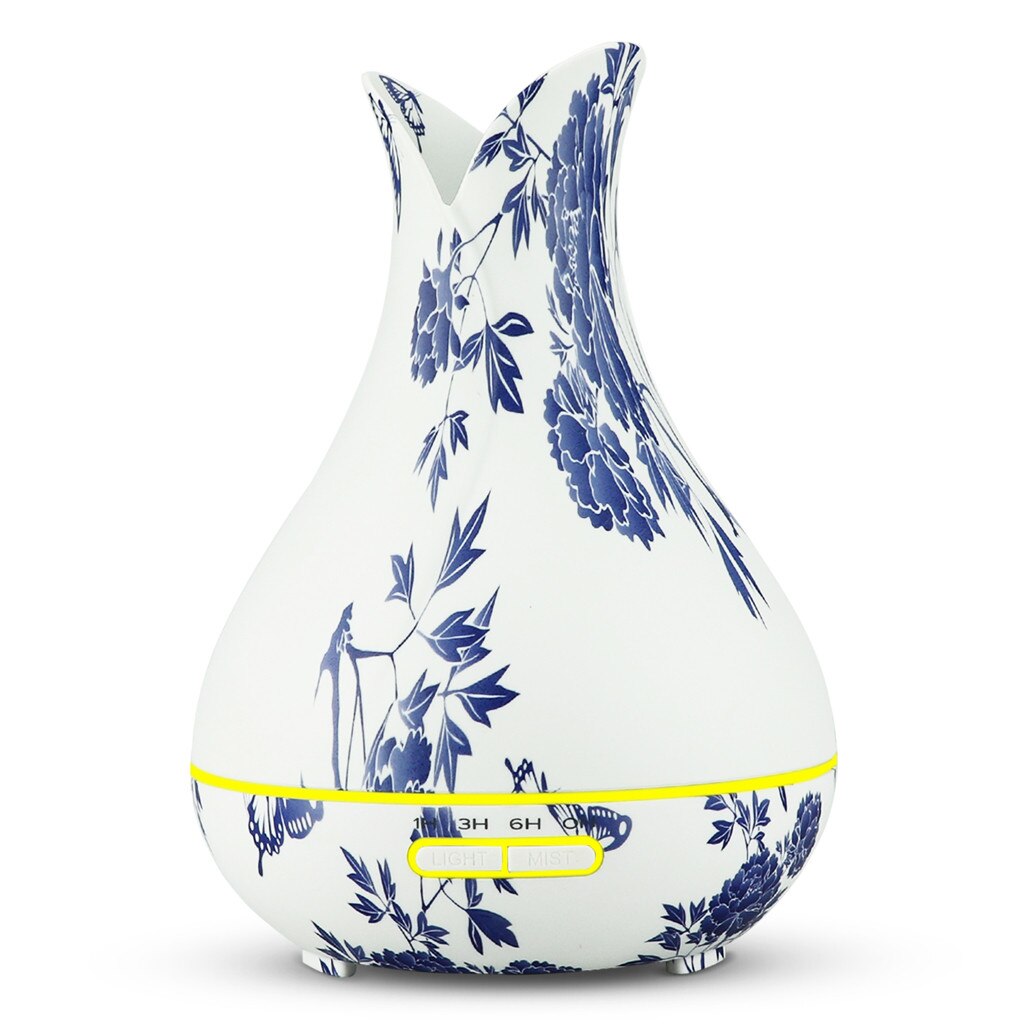 Blue and white porcelain pattern humidifier-US standard Air Aroma Essential Oil Diffuser LED Aroma Aromatherapy Humidifier