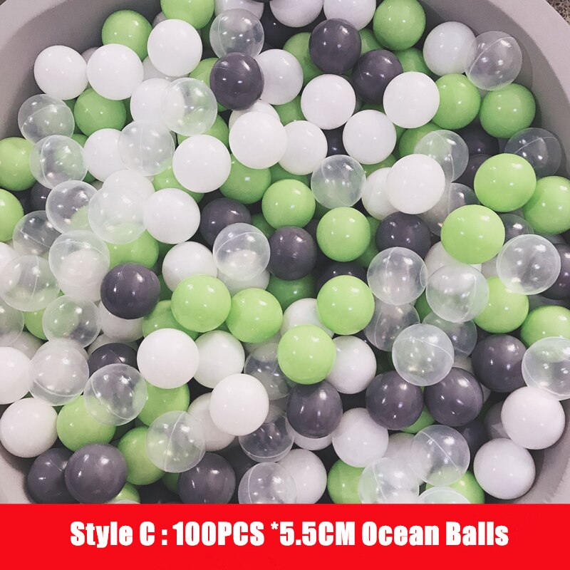 120cm*30cm Children Foldable Ocean Ball Pool Toys Baby Indoor Playground Washable Anti-Skid Folding Fence Kids Christmas