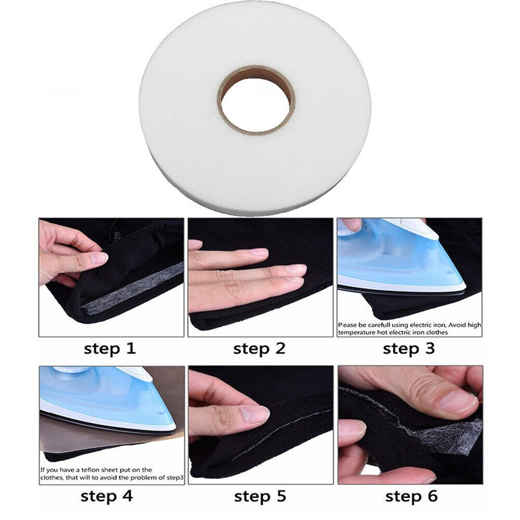 70 Yards/Roll Double Sided Sewing Tape Fabric Hemming DIY Tape Cloth Craft Non-woven Fabric Liner Tapes Sewing Accessory @D22