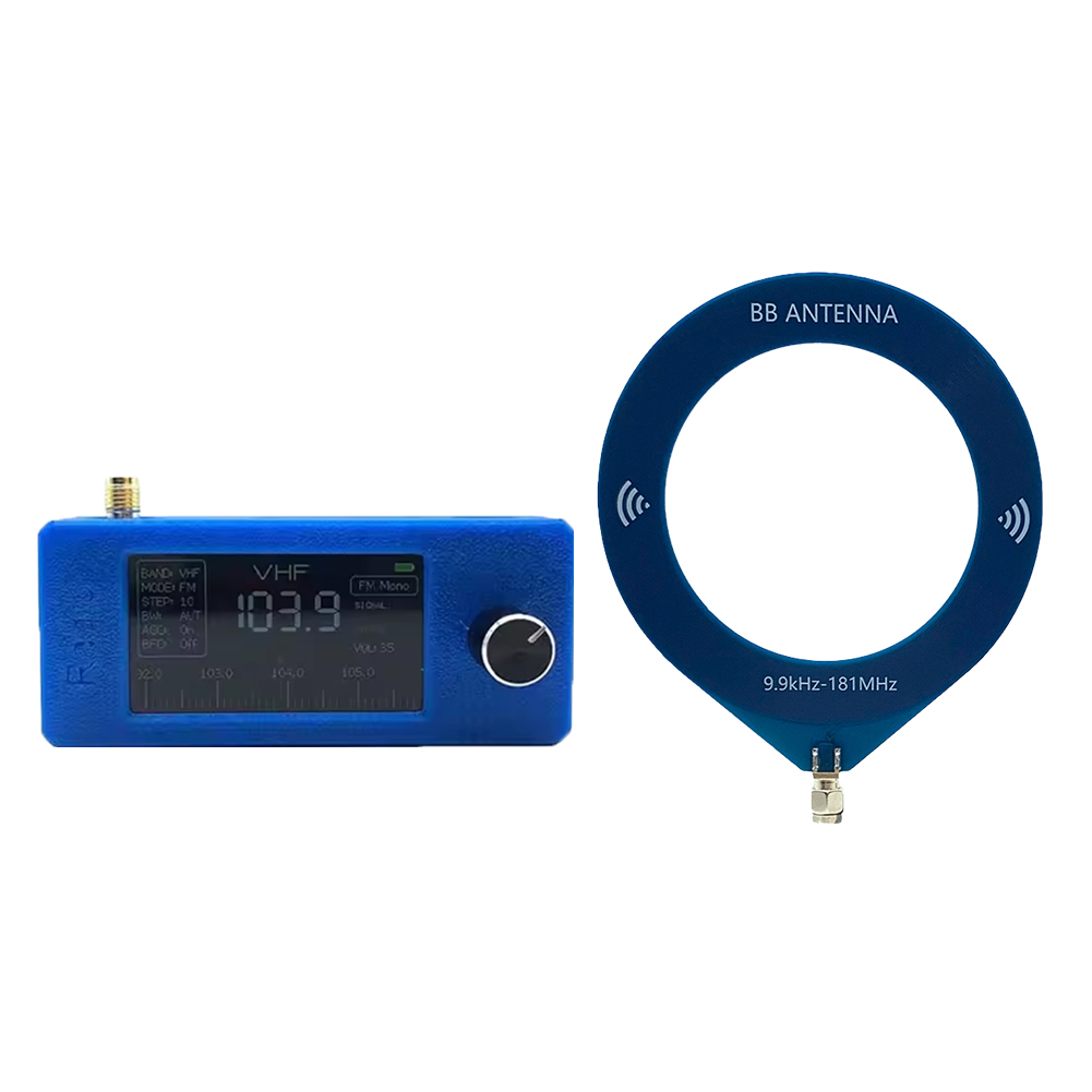 SI4732 0,5–108 MHz DSP-Chip-Taschen-Miniradio LSB USB AM FM FM/AM-Radio 1,9 Zoll IPS-Bildschirm All-Band-Radioempfänger mit Antenne