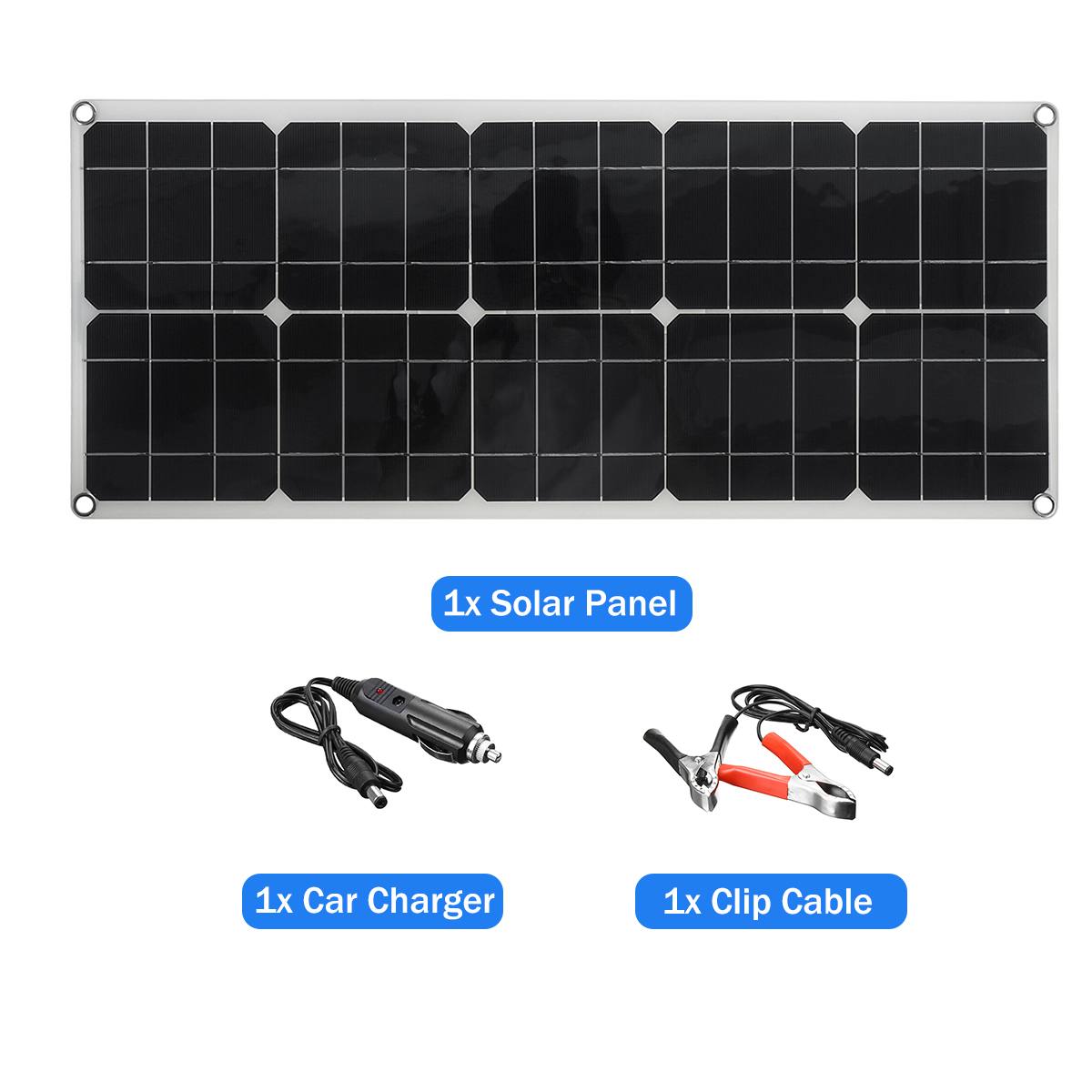18V Flexible Solar Panel 150W Dual 5V USB Smartphone Power Bank Solar Panel Kit Complete with Controller Outdoors Camping Boat