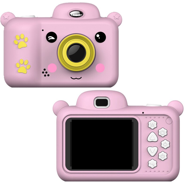 Mini enfants caméra Full HD 1080P appareil photo numérique 2.4 pouces écran enfants jeu étude jouet caméra double lentille mignon dessin animé caméra